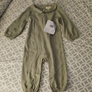 Burt's Bees Green One Piece with Elastic Cuffs